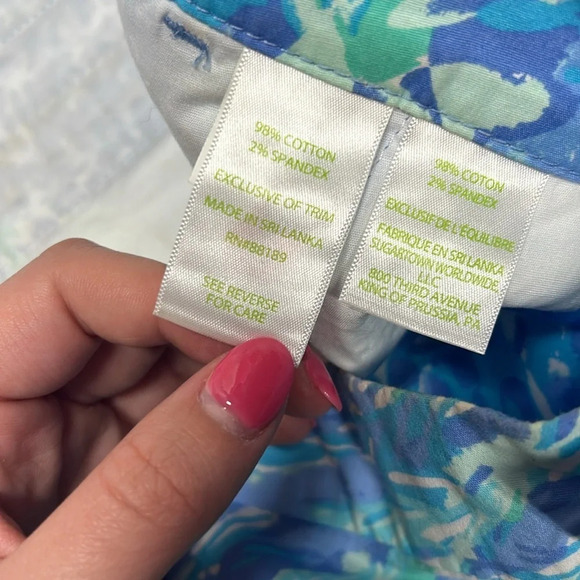 Lilly Pulitzer Buttercup Stretch Short Blue Haven Hey Hey Soleil 4 Preppy Beach - Picture 4 of 7